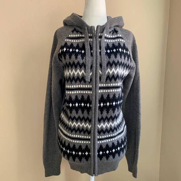 Divided Jackets & Blazers - Divided Wool Blend Sweater Hoodie Jacket